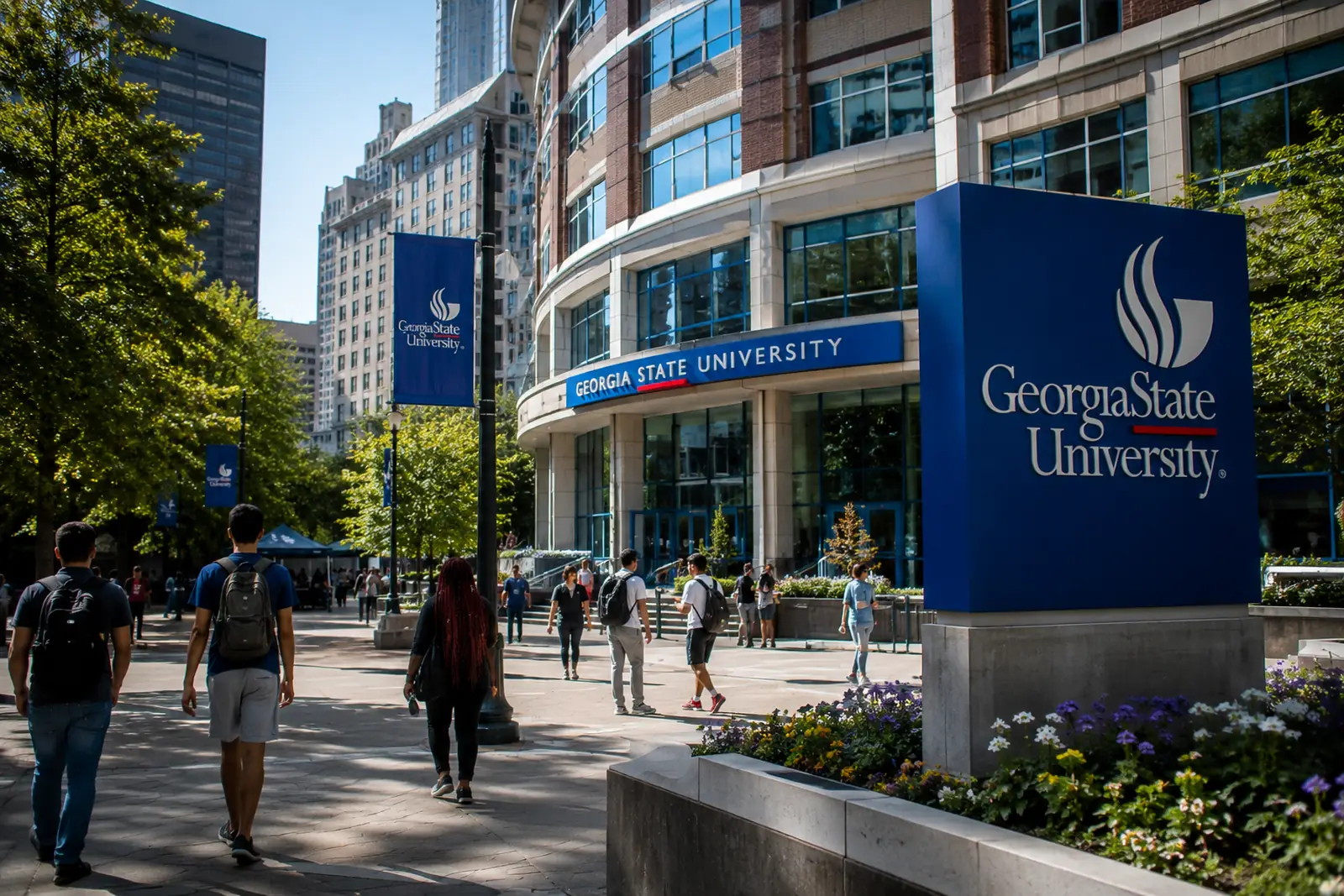 Georgia State University campus in Atlanta for student moving and dorm relocation services