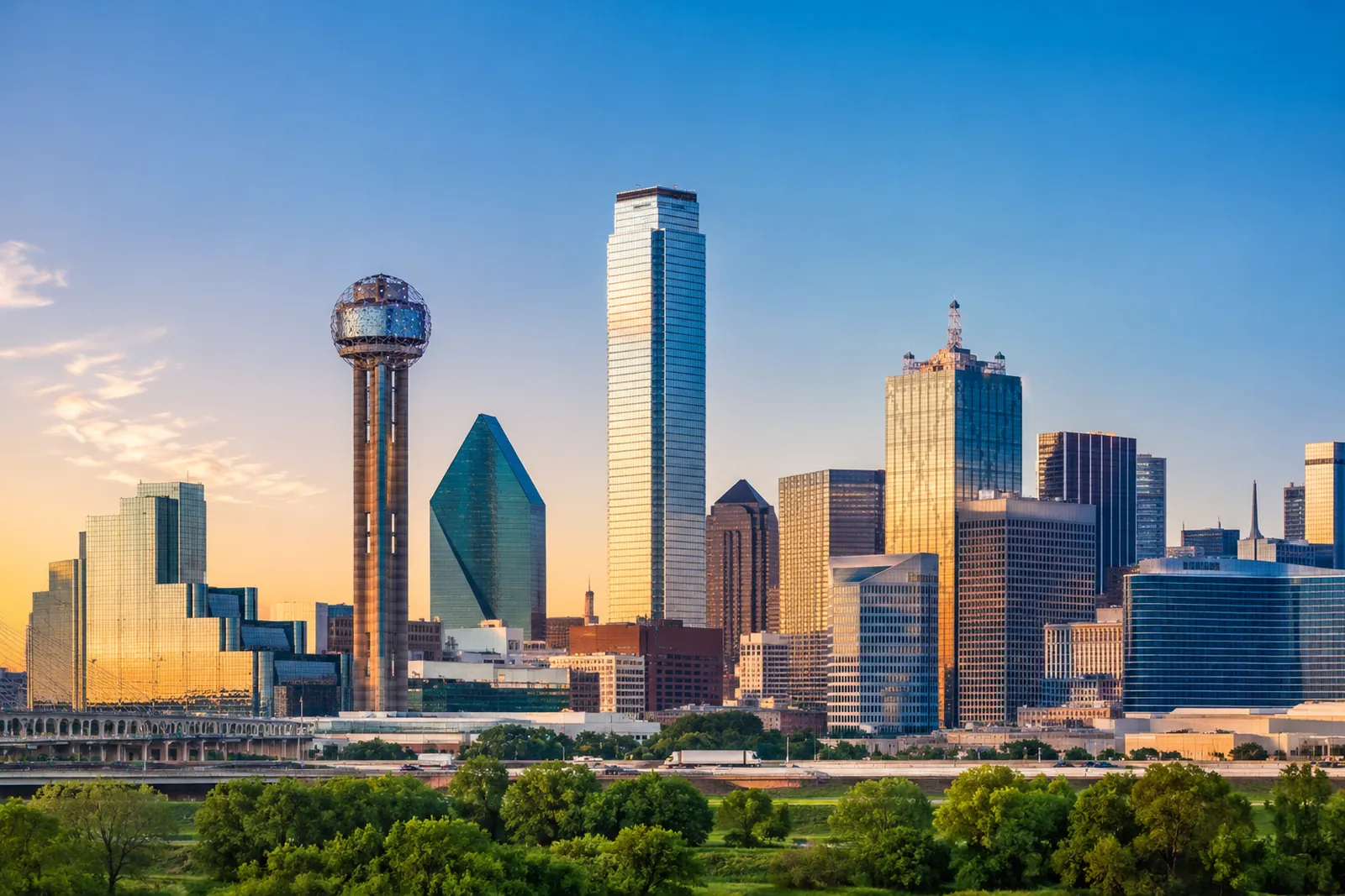 Downtown Dallas skyline representing long-distance moving services from Atlanta, Georgia to Dallas, Texas