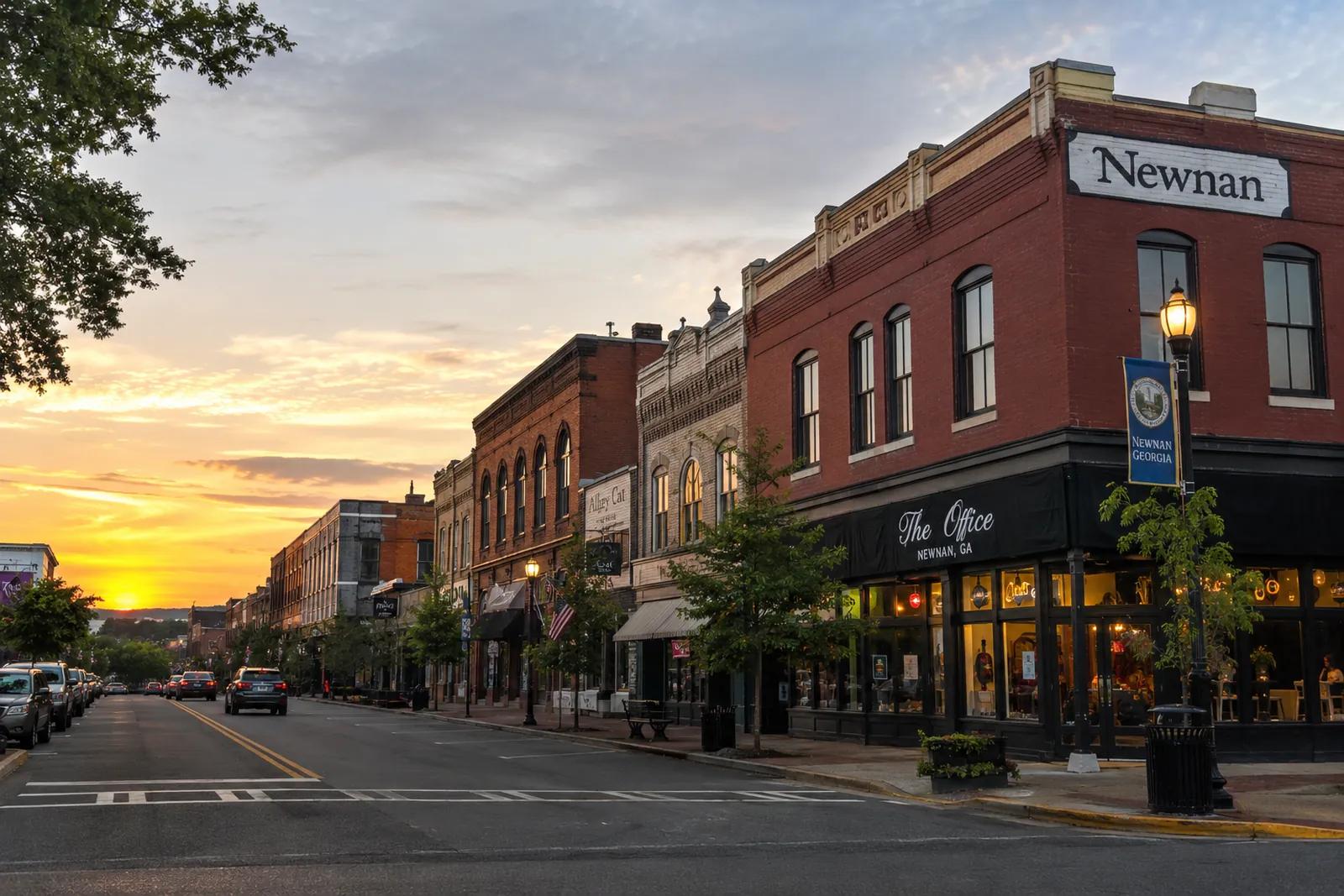 Professional Newnan GA movers serving homes and businesses near downtown Newnan's historic district.